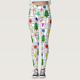 Britische Weihnachten Leggings