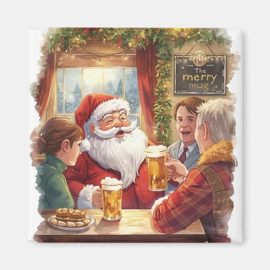 Britische Weihnachtsfeier Weihnachtsmann in der K Magnet (Vorne)