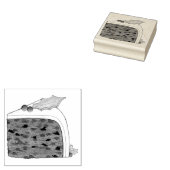 Britische Weihnachtskuchen Feiertage Essen Gummistempel (Stempel)