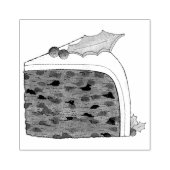 Britische Weihnachtskuchen Feiertage Essen Gummistempel (Prägung)