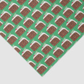 Britische Weihnachtskuchen Feiertage Essen Seidenpapier (Ausschnitt)