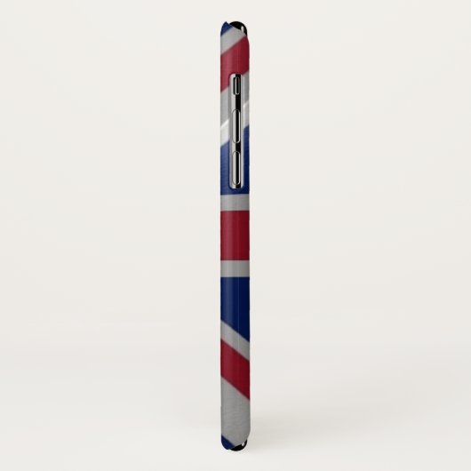Britische Wellenflagge - Case-Mate iPhone Hülle (Hinten/Links)