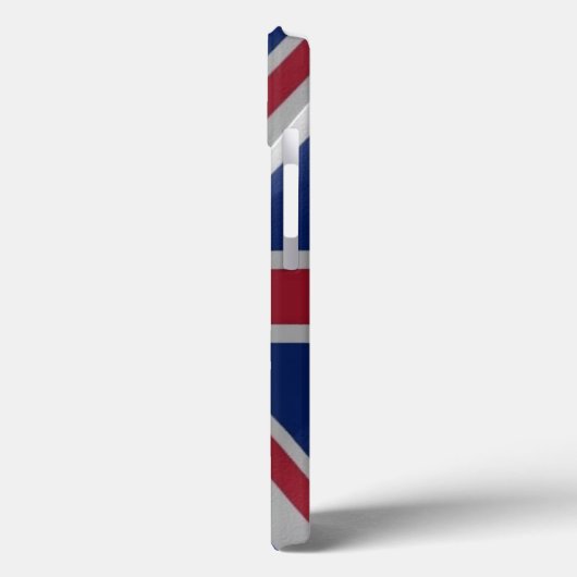 Britische Wellenflagge - Case-Mate iPhone Hülle (Rückseite / Links)