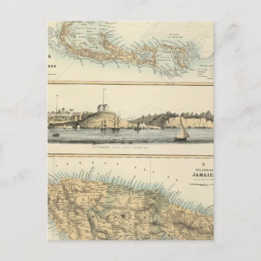 Britische Westindische Possessions Postkarte (Vorderseite)