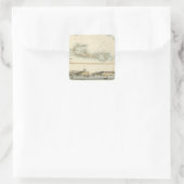 Britische Westindische Possessions Quadratischer Aufkleber (Tasche)