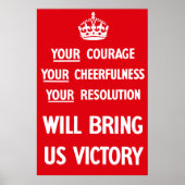 Britische WW2-Propaganda Poster (Vorne)