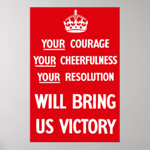 Britische WW2-Propaganda Poster