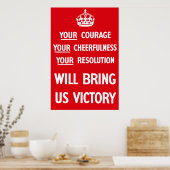 Britische WW2-Propaganda Poster (Küche)