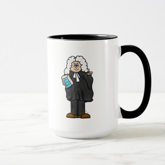 britischer Anwalt mit Wig-Tasse Tasse (Rechts)
