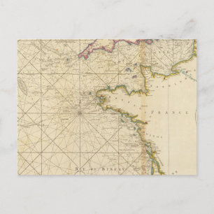 Britischer Ärmelkanal, Golf von Biskaya Postkarte