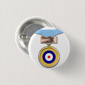 Britischer Asmedaillenknopf Button (Vorne & Hinten)