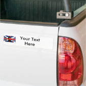 Britischer Badger-Cartoon mit Big Ben und Flag Autoaufkleber (Auf Lkw)