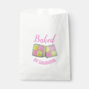 Britischer Battenberg Marzipan Schwammkuchen gebac Geschenktütchen