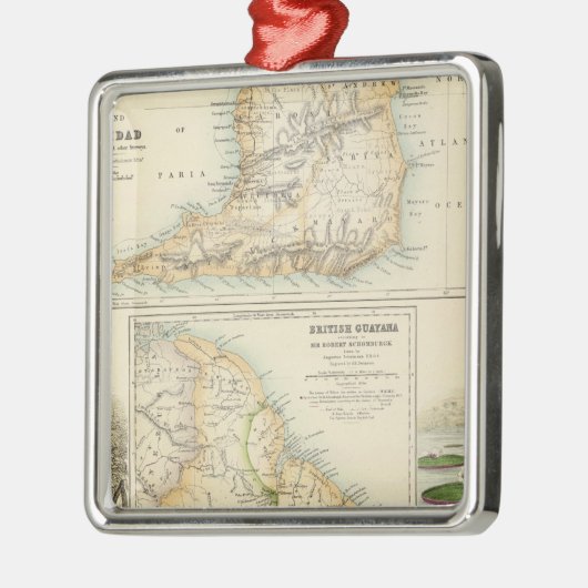 Britischer Besitz auf der Nordostküste Silbernes Ornament (Links)