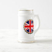 Britischer Bier Stein Bierglas (VorderseiteRechts)