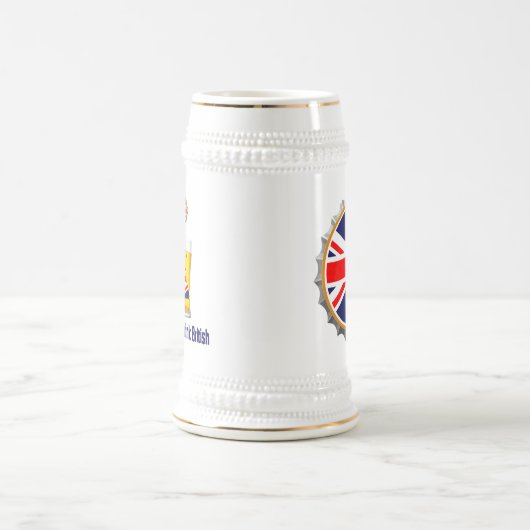 Britischer Bier Stein Bierglas (Mittel)