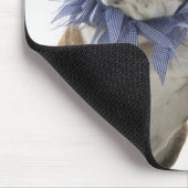 Britischer Bulldog und Welpe mit Halsband, Mousepad (Ecke)