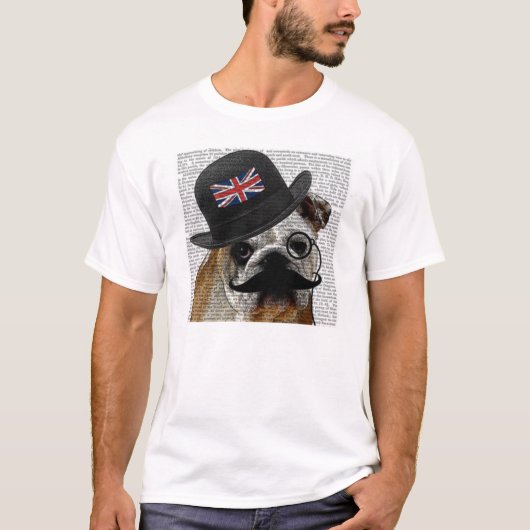 Britischer Bulldoggen-T - Shirt (Vorderseite)