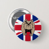 BRITISCHER Bulldoggenknopf des Gewerkschafts-Jacks Button (Vorne & Hinten)