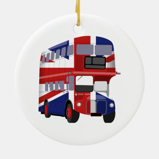 Britischer Bus Keramikornament (Hinten)