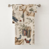 Britischer Cottagecore Cockapoo Badhandtuch Set (Insitu)