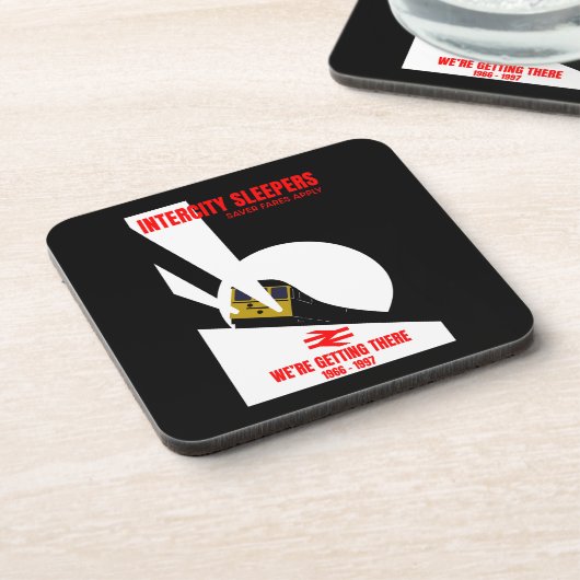 Britischer Eisenbahntrainingsenthusiast Getränkeuntersetzer (Linke Seite)