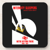 Britischer Eisenbahntrainingsenthusiast Getränkeuntersetzer (Vorderseite)