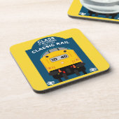 Britischer Eisenbahntrainingsenthusiast Getränkeuntersetzer (Linke Seite)