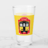 Britischer Eisenbahntrainingsenthusiast Glas (Rückseite)