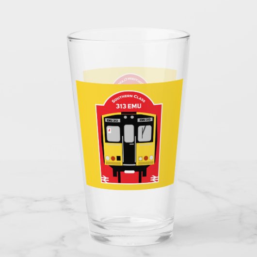 Britischer Eisenbahntrainingsenthusiast Glas (Vorderseite)