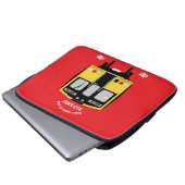 Britischer Eisenbahntrainingsenthusiast Laptopschutzhülle (Vorne Knopf)