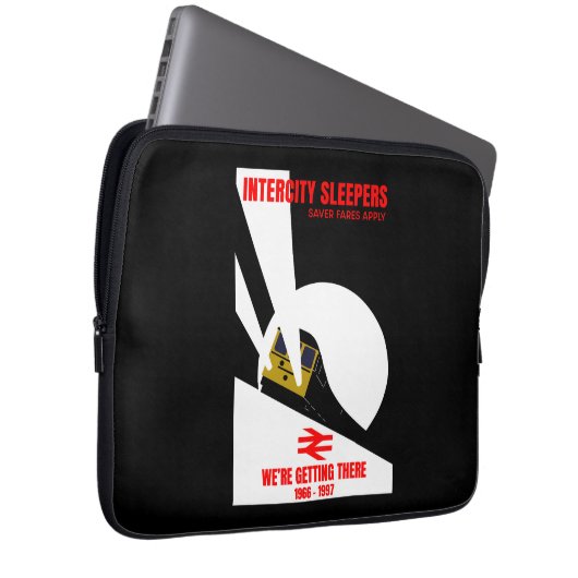 Britischer Eisenbahntrainingsenthusiast Laptopschutzhülle (Vorne Rechts)