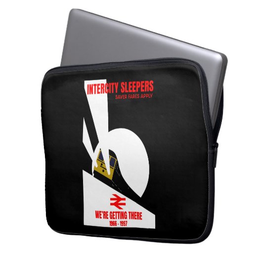 Britischer Eisenbahntrainingsenthusiast Laptopschutzhülle (Vorderseite Links)