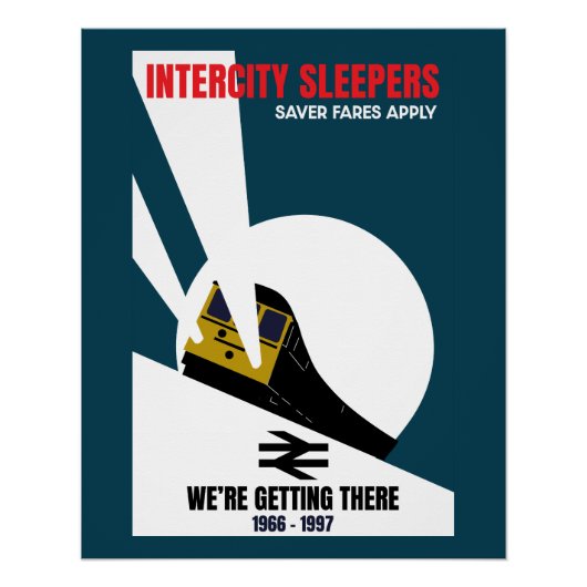 Britischer Eisenbahntrainingsenthusiast Poster (Vorderseite)