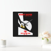 Britischer Eisenbahntrainingsenthusiast Quadratische Wanduhr (Zuhause)