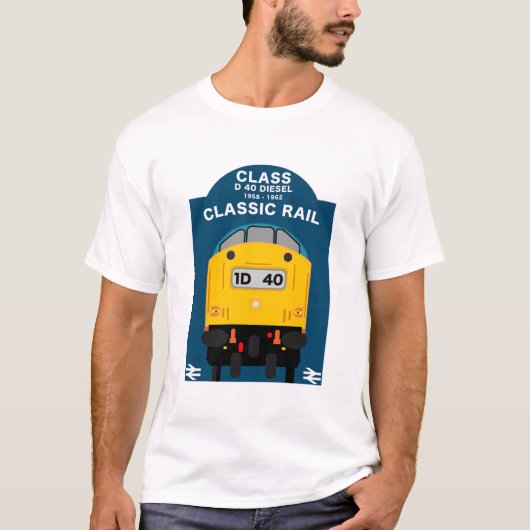 Britischer Eisenbahntrainingsenthusiast T-Shirt (Vorderseite)