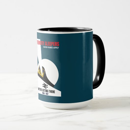 Britischer Eisenbahntrainingsenthusiast Tasse (VorderseiteRechts)