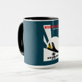 Britischer Eisenbahntrainingsenthusiast Tasse (Vorderseite Links)
