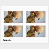 Britischer Fallschirmjäger ~ Seine Bedürfnisse kom Rechteckiger Aufkleber (Blatt)