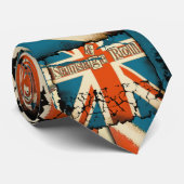 Britischer Fisch n bricht lustige Krawatte ab (Gerollt)