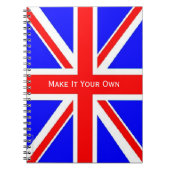 BRITISCHER Flagge Gewerkschafts-Jack Notizblock (Vorderseite)