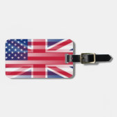 BRITISCHER FLAGGEN-GEPÄCKANHÄNGER USA GEPÄCKANHÄNGER (Vorderseite horizontal)