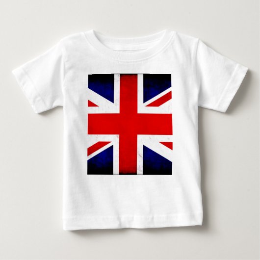 Britischer Flaggen-Gewerkschafts-Jack Baby T-shirt (Vorderseite)