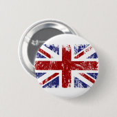 Britischer Flaggen-Gewerkschafts-Jack-PunkGrunge Button (Vorne & Hinten)