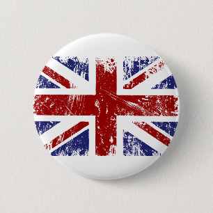Britischer Flaggen-Gewerkschafts-Jack-PunkGrunge Button