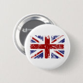 Britischer Flaggen-Gewerkschafts-Jack-PunkGrunge Button (Vorne & Hinten)
