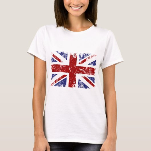 Britischer Flaggen-Gewerkschafts-Jack-PunkGrunge T-Shirt (Vorderseite)