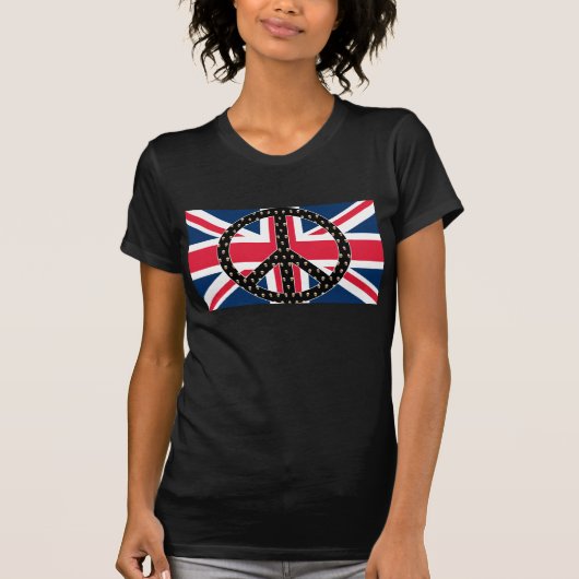 Britischer Friedensschädel-T - Shirt (Vorderseite)