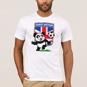 Britischer Fußball-Panda (helle Shirts) T-Shirt