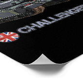 Britischer Fv4034 Challenger 2 schwerer Tank des K Poster (Ecke)